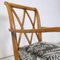 Moderner italienischer Mid-Century Armlehnstuhl aus Holz & Stoff, 1940er, 2er Set 8