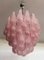 Glass Pink Petal Chandelier, 1990s 9