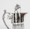 Antique Victorian Silver Plated and Cut Crystal Claret Jug, 19th Century 8