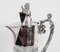 Brocca vittoriana antica in cristallo molato e placcato in argento, XIX secolo, Immagine 5