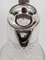 Antiker viktorianischer Weinkrug aus versilbertem & geschliffenem Kristallglas, 19. Jh. 17