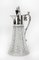 Antique Victorian Silver Plated and Cut Crystal Claret Jug, 19th Century 20