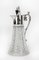 Brocca vittoriana antica in cristallo molato e placcato in argento, XIX secolo, Immagine 20