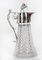 Antique Victorian Silver Plated and Cut Crystal Claret Jug, 19th Century 7