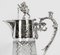 Brocca vittoriana antica in cristallo molato e placcato in argento, XIX secolo, Immagine 2