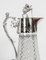 Antique Victorian Silver Plated and Cut Crystal Claret Jug, 19th Century 9