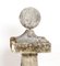 Chapeaux de Pier Ball Vintage Reclaimed Weathered Composition Stone, 1950s, Set de 2 6