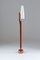 Teak, Copper and Opaline Glass Floor Lamp by Orrefors, 1960s, Image 2