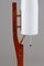 Teak, Copper and Opaline Glass Floor Lamp by Orrefors, 1960s 9