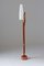 Teak, Copper and Opaline Glass Floor Lamp by Orrefors, 1960s, Image 3