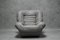 Vintage Grey Leather Armchair, Image 1