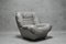 Vintage Grey Leather Armchair, Image 2
