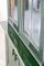 Vetrina in bambù verde e mensole in vetro, anni '70, Immagine 7