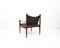 Rosewood and Leather Lounge Chair by Erik Wørts for Niels Eilersen, Image 4