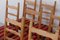 Vintage Danish Brutalist Ladder Back Oak Dining Chairs attributed to Henning Kjærnulf, 1960s, Set of 10 10