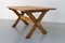 Vintage Danish Brutalist Oak Dining Table attributed to Henning Kjærnulf, 1950s 11