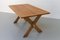 Vintage Danish Brutalist Oak Dining Table attributed to Henning Kjærnulf, 1950s, Image 10