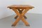 Vintage Danish Brutalist Oak Dining Table attributed to Henning Kjærnulf, 1950s, Image 3