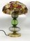 Lámpara de mesa vintage de cristal de Murano, años 70, Imagen 1