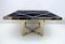 Mid-Century Italian Modern Dining Table in Black, Brass and Chromium Glass attributed to Metalarte, 1970s 2