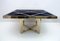 Mid-Century Italian Modern Dining Table in Black, Brass and Chromium Glass attributed to Metalarte, 1970s, Image 2