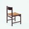 Vintage Stühle aus Palisander & Stroh im Stil von Vico Magistretti, 1960er, 4er Set 6