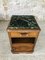 Art Deco Walnut Nightstand with Green Marble Top, 1930s, Image 2