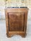 Art Deco Walnut Nightstand with Green Marble Top, 1930s 19