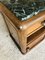 Art Deco Walnut Nightstand with Green Marble Top, 1930s, Image 3