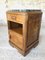 Art Deco Walnut Nightstand with Green Marble Top, 1930s, Image 20