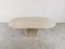 Vintage Oval Travertine Dining Table, 1970s, Image 1