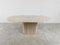 Vintage Oval Travertine Dining Table, 1970s 9