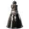 Lámparas colgantes industriales vintage de esmalte negro, Imagen 1
