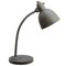 French Industrial Gray Metal Desk Lamp, Image 1