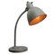 Lámpara de escritorio francesa industrial de metal gris, Imagen 2