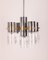 Ceiling Light in Metal and Glass by Gaetano Sciolari, 1970s, Image 3