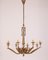 Italian Chandelier in Gilt Brass, 1950s 3