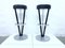 Vintage Bar Stools in Aluminum and Leather, 1970s, Set of 2 1
