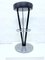 Vintage Bar Stools in Aluminum and Leather, 1970s, Set of 2, Image 4