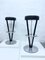 Vintage Bar Stools in Aluminum and Leather, 1970s, Set of 2 9
