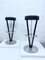 Vintage Bar Stools in Aluminum and Leather, 1970s, Set of 2, Image 9