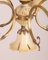 Lámpara de araña italiana de cerámica y latón, años 50, Imagen 9
