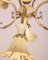 Lámpara de araña italiana de cerámica y latón, años 50, Imagen 8