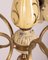 Italienischer Kronleuchter aus Keramik & Messing, 1950er 10