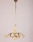 Italian Chandelier in Ceramic and Brass, 1950s 1