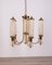 Japanese Chandelier in Brass and Glass, 1960s 2