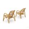 527 Rattan Armchair by Werther Toffoloni and Piero Palange for Gervasoni, 1950s, Set of 2 5