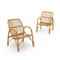 527 Rattan Armchair by Werther Toffoloni and Piero Palange for Gervasoni, 1950s, Set of 2 2