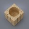 Box, Pen Holder and Paperweight in Travertine, 1970s, Set of 3 9