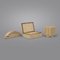 Box, Pen Holder and Paperweight in Travertine, 1970s, Set of 3, Image 4